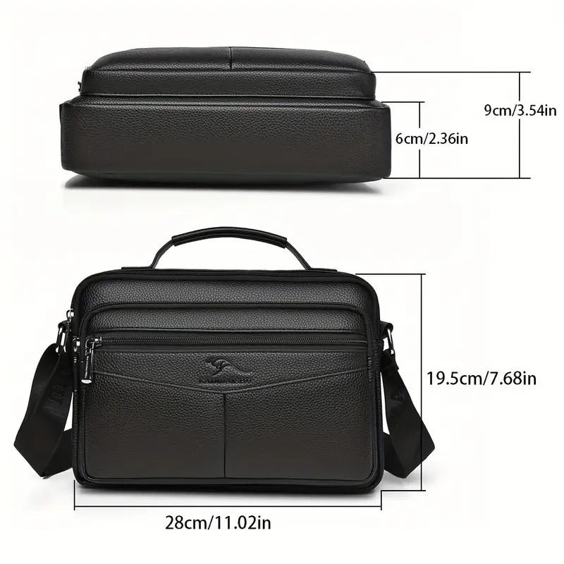 Sac bandoulière homme en cuir – Élégant et pratique pour le bureau et les voyages