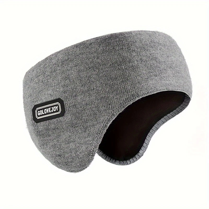 Cache-Oreilles Homme en Tricot Doublé Polaire – Bandeau Hiver Chaud, Léger et Coupe-Vent GOGOLOVEJOY