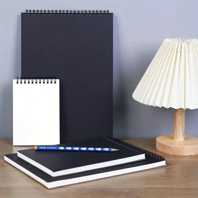 Carnet de dessin A4 à spirale – Papier blanc épais pour croquis, peinture et art créatif