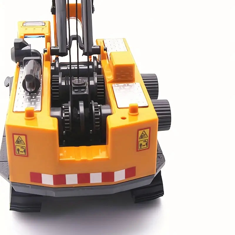 Grue de chantier jouet réaliste pour enfants – Véhicule de construction avec crochet et chenilles mobiles