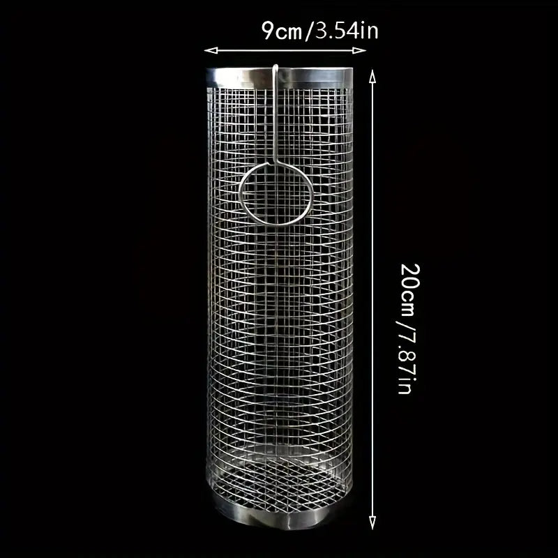 Cylindres rotatifs pour barbecue – Grilles antiadhésives pour légumes, frites et snacks en cuisine d’extérieur