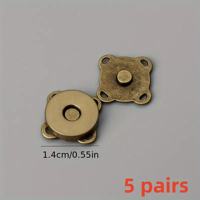 Boutons magnétiques métalliques femme – Fermoirs pratiques pour sacs, vestes et accessoires couture