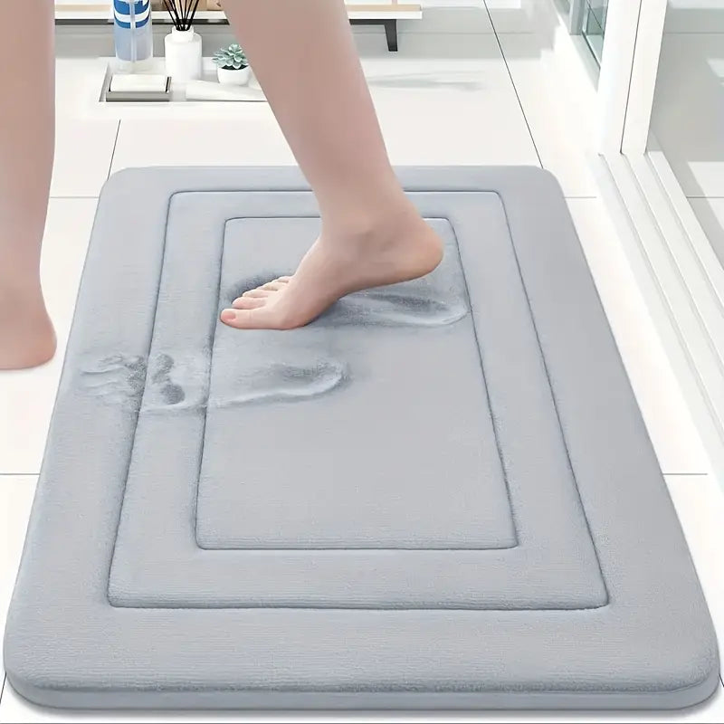 Tapis de Bain Absorbant à Séchage Rapide – Antidérapant et Confortable