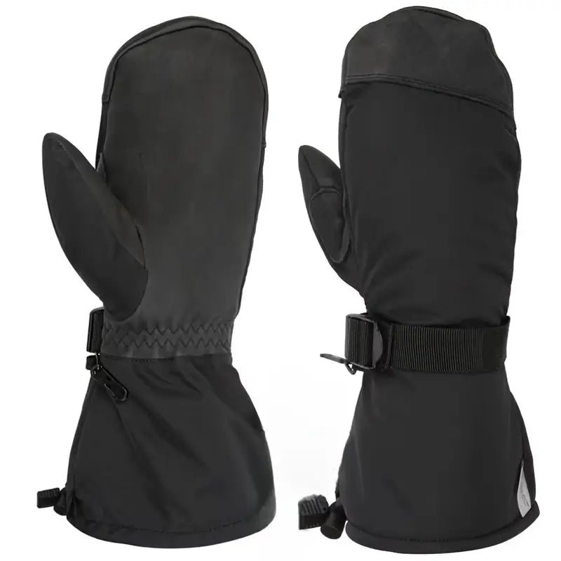 Moufles de ski homme imperméables et chaudes – Gants d’hiver anti-froid avec isolation thermique