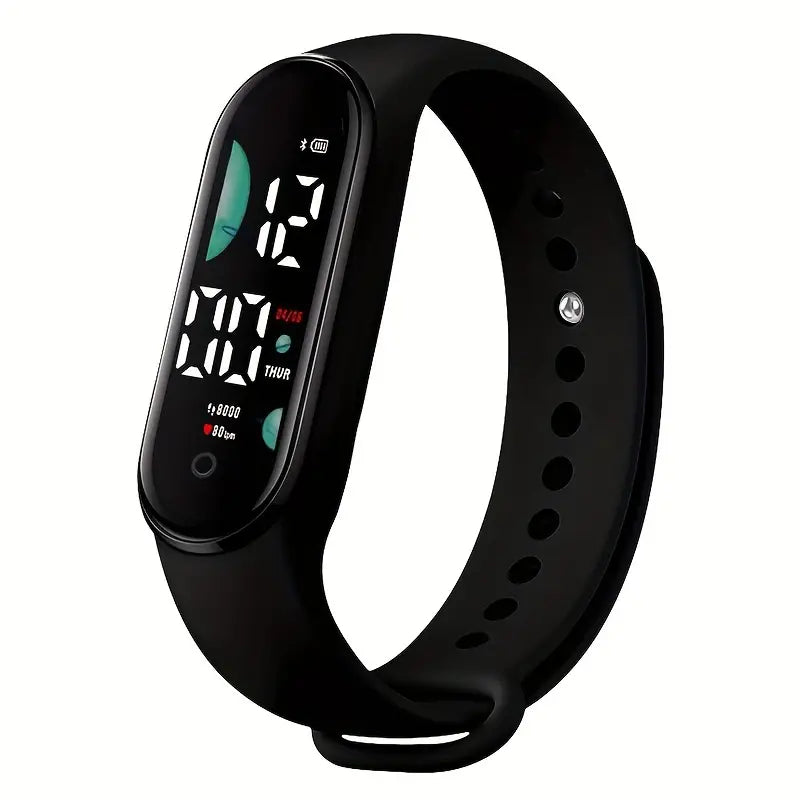 Montre connectée femme bracelet silicone jaune – Smartwatch sport et fitness