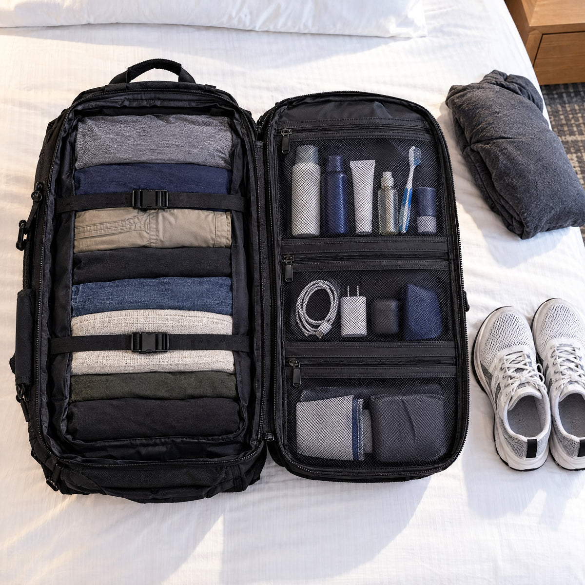 Tout un séjour dans un bagage à main
