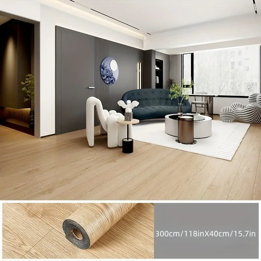 Papier Peint Effet Bois Blanc – Revêtement Mural Auto-adhésif Imitation Grain de Bois pour Décoration Intérieure