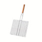 Grille barbecue pliable avec manche – Panier de cuisson en acier inoxydable pour viande, poisson et légumes