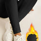 Legging thermique femme taille haute – Doublé polaire effet gainant pour l’hiver
