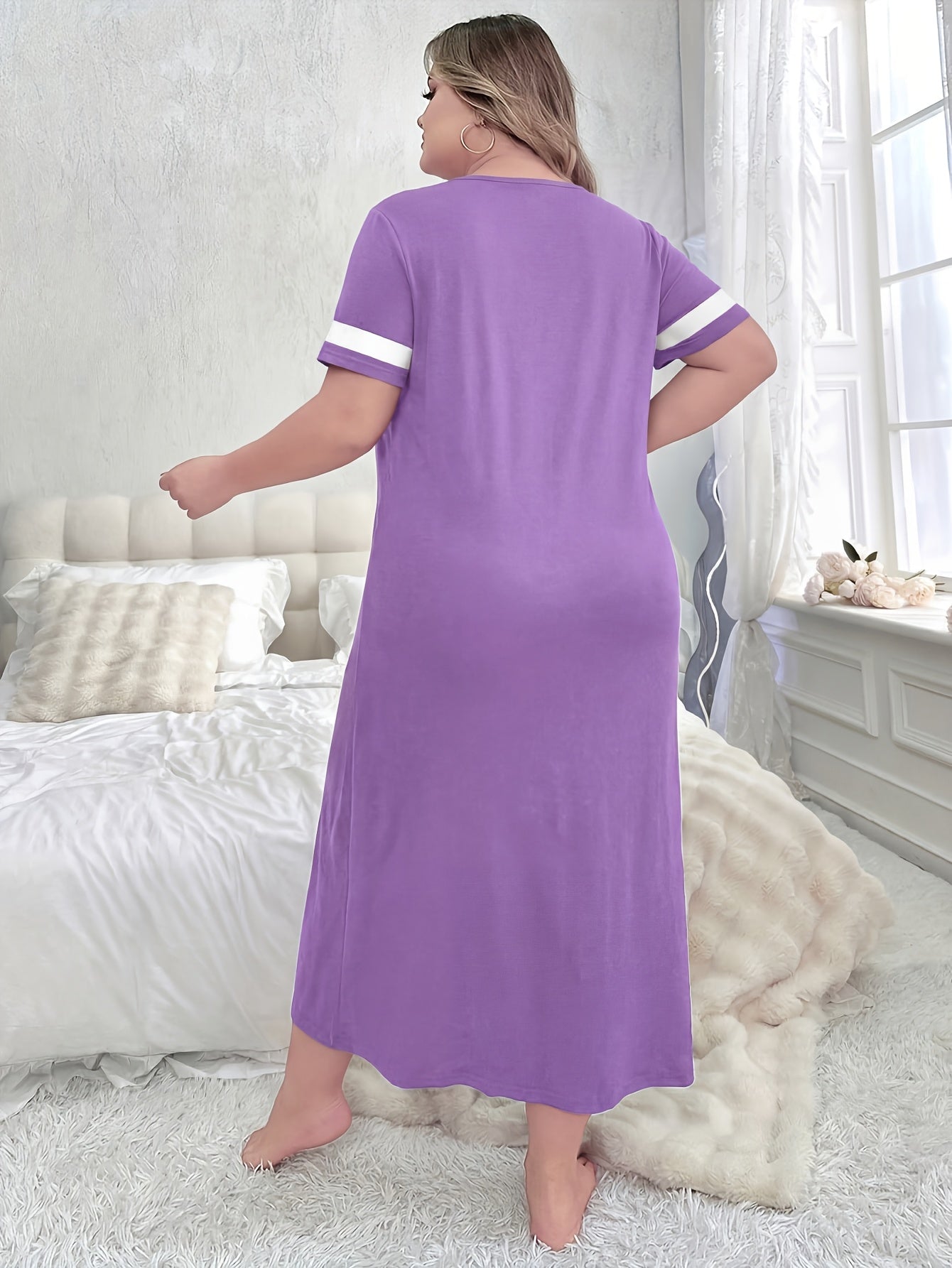 Robe longue de nuit pour femmes grandes tailles