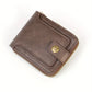 Portefeuille homme en cuir marron – Compact avec porte-cartes et fenêtre d’identification