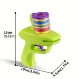 Pistolet Jouet Lance Disques en Mousse, coloris Vert