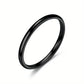 Bague homme minimaliste en acier inoxydable – Anneau élégant argent, or, noir ou rose