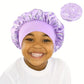Bonnet de Nuit Enfant Satin – Chapeaux et Casquettes Colorés pour Filles | Protection Cheveux, Confort & Style