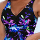 Tankini femme floral avec short intégré – Confort et style pour toutes vos baignades