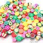 Perles Fimo Fruits Colorés – Lot de Perles Fantaisie pour Bijoux DIY, Bracelets et Colliers Lud