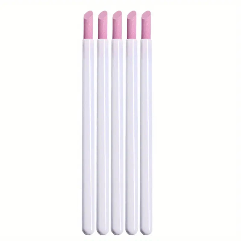 Pousse-Cuticules Précis en Pierre Ponce 1/5 pièces – Outil Individuel pour Nettoyage et Soin des Ongles