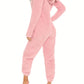 Combinaison d’Hiver Femme en Polaire Douce avec Capuche – Pyjama Chaud et Confort Cocooning