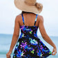 Tankini femme floral avec short intégré – Confort et style pour toutes vos baignades