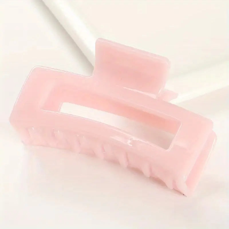 Pince à Cheveux Antidérapante Mat – Grand Modèle Minimaliste pour Cheveux Épais ou Fins