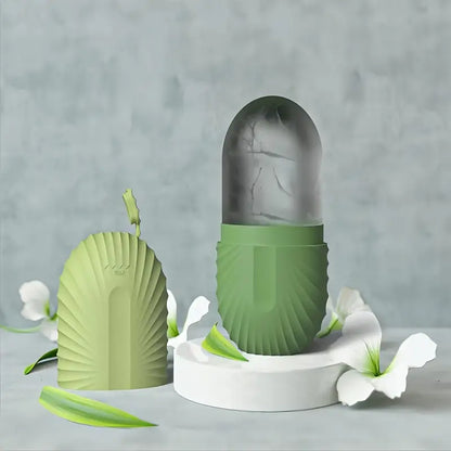 Glaçon Visage Réutilisable – Bâton de Glace Massage Anti-Poches & Teint Éclatant