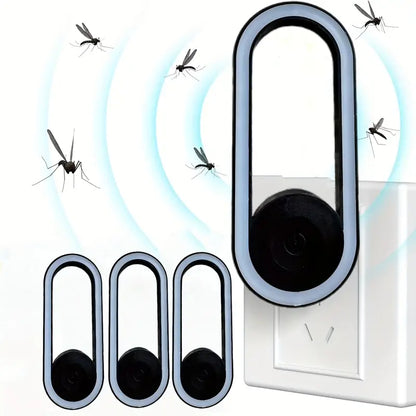 Répulsif à Ultrasons Portable – Double Émetteur Anti-Moustiques et Insectes, Rechargeable par USB, Silencieux et Sans Produits Chimiques