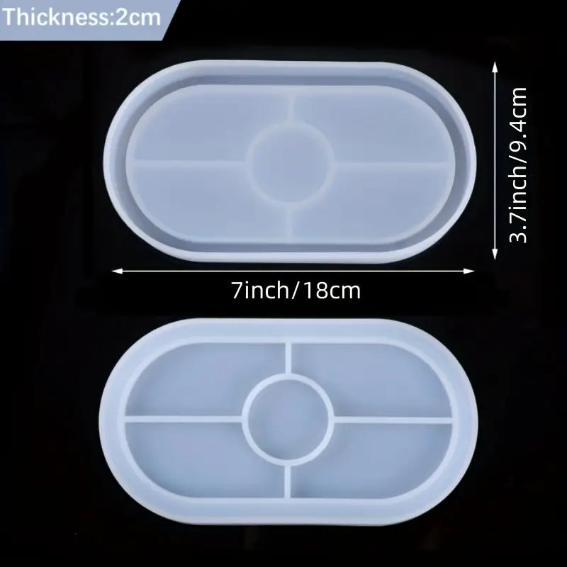 Plateau Cosmétique en Bois pour Résine – Moule Élégant pour Bijoux, Présentoir ou Rangement Maquillage DIY