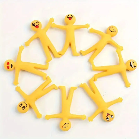 Mini Figurines Emoji Jaunes – Décorations de Fête Amusantes pour Anniversaires & Événements