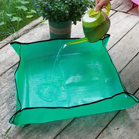 Tapis de rempotage étanche pour plantes  Bac de jardinage pliable et facile à nettoyer | Entretien des plantes