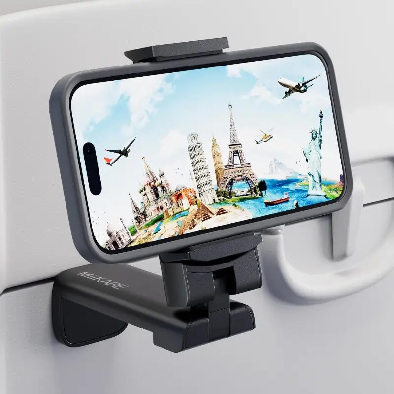 Support Téléphone Voiture Multifonction – Fixation Appuie-Tête, Rotation 360° pour Vidéo et GPS