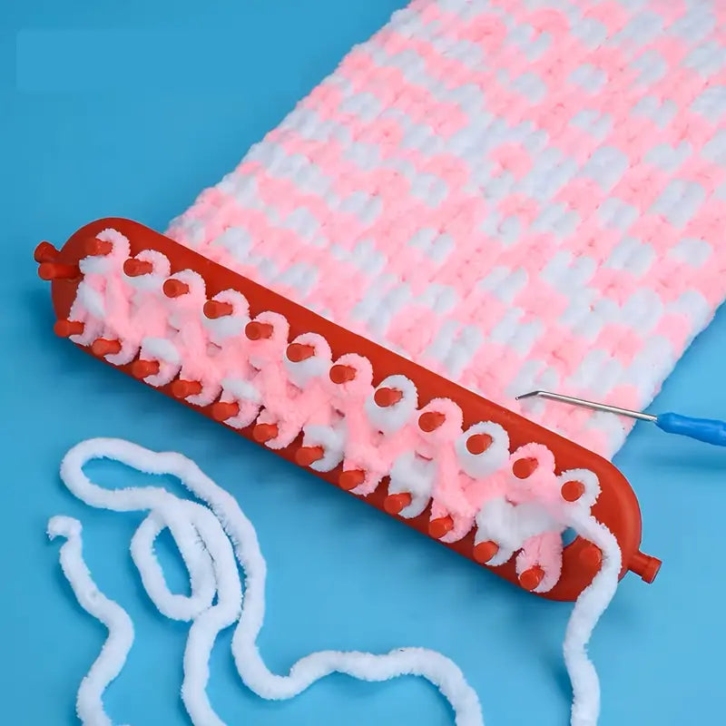 Métier à Tisser Rectangulaire en Plastique – Outil de Tricot Crochet DIY pour Écharpes et Projets Créatifs
