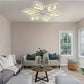 Ventilateur de Plafond LED Design Floral avec Éclairage Intégré – Silencieux et Élégant pour Salon Moderne