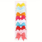 Lot de 10 Barrettes Nœud Colorées en Tissu