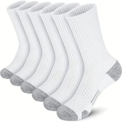 Lot de 6 paires de chaussettes noires homme – Confortables, résistantes et respirantes