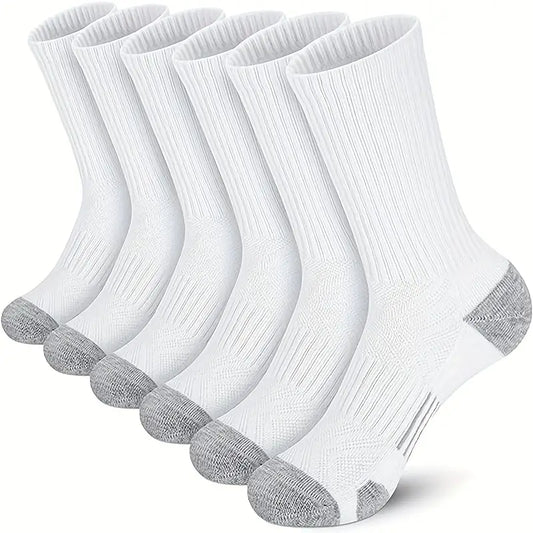 Lot de 6 paires de chaussettes noires homme – Confortables, résistantes et respirantes