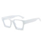 Lunettes homme rectangulaires noires – Monture épaisse tendance rétro pour un style affirmé