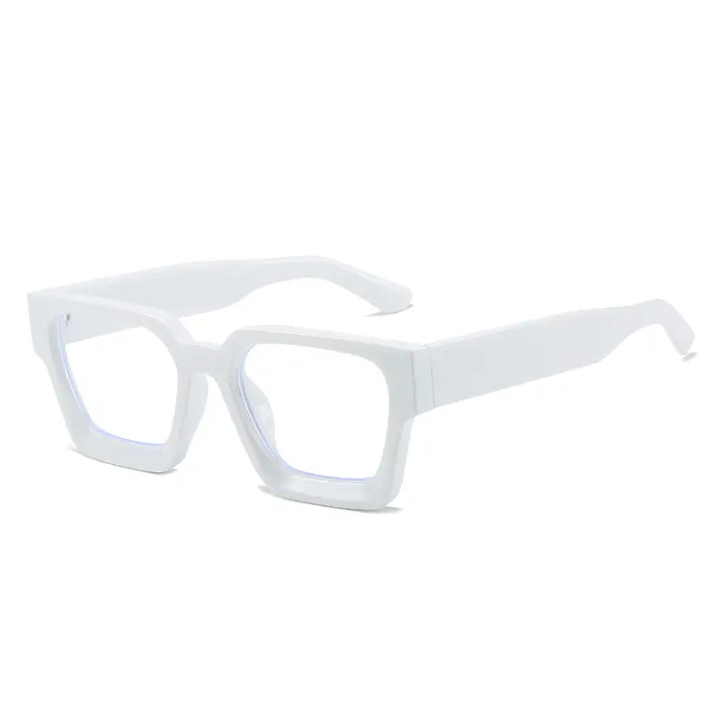 Lunettes homme rectangulaires noires – Monture épaisse tendance rétro pour un style affirmé