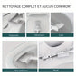 Brosse WC Silicone avec Support Mural – Design Compact, Hygiénique et Gain de Place pour Toilettes Modernes