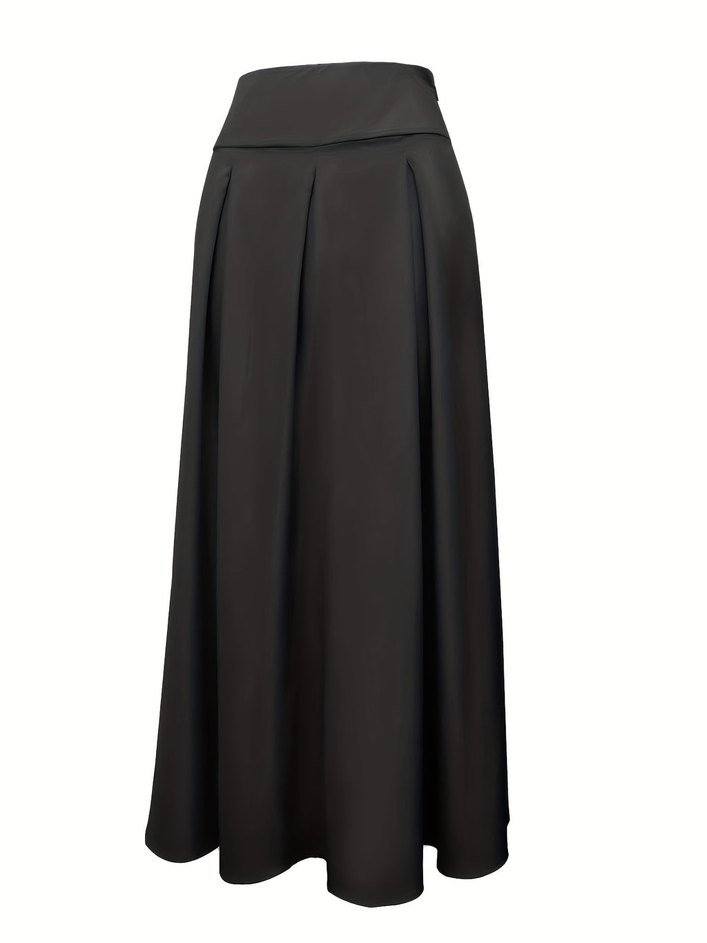 Jupe Maxi Froncée Taille Haute