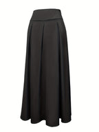 Jupe Maxi Froncée Taille Haute