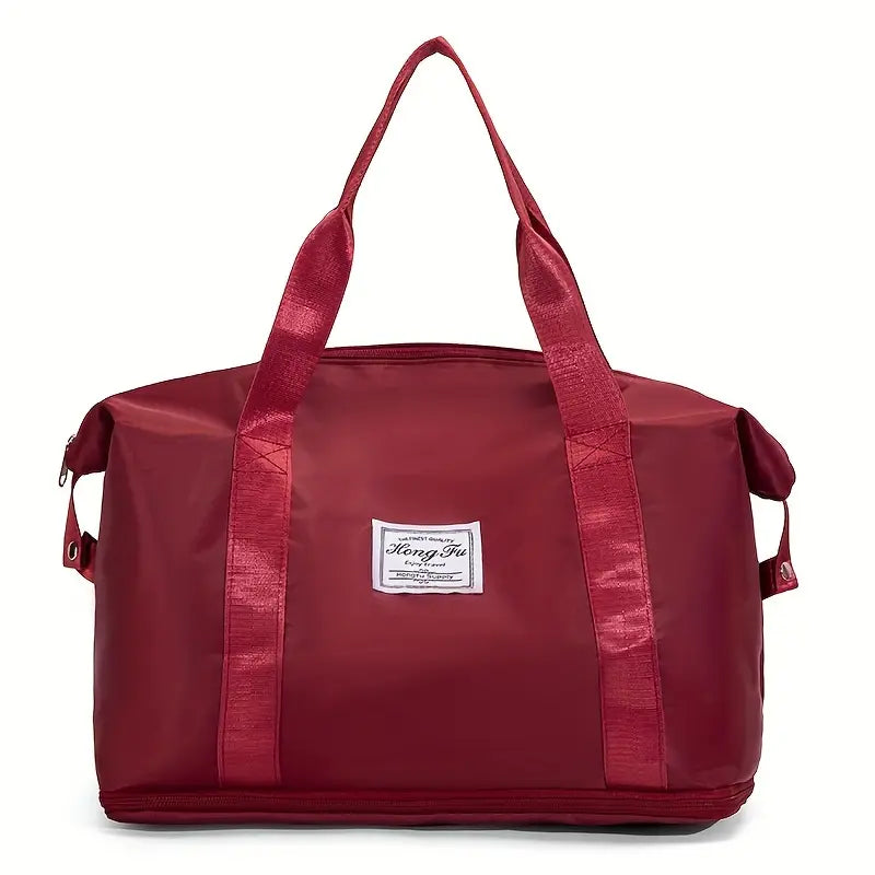 ac de voyage pliable rouge  Bagage léger, grande capacité et imperméable