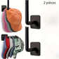 Support Mural pour Casquettes, coloris Noir