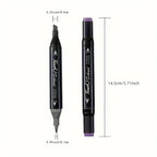Marqueurs à double pointe – Feutres professionnels pour dessin