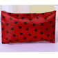 Trousse de Maquillage Motifs Cœurs – Pochette Zippée pour Rangement Cosmétique, Stylos ou Accessoires