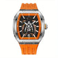 Montre homme automatique de luxe – Design squelette moderne avec bracelet en silicone