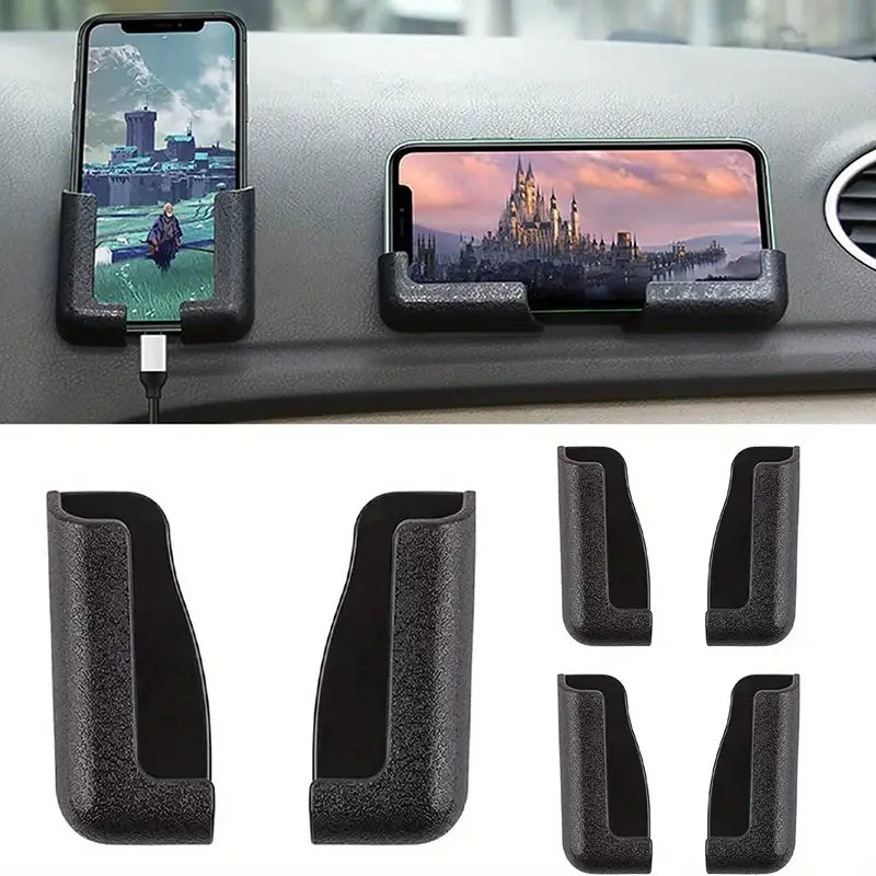 Support Téléphone Voiture Universel – Porte-Téléphone Antidérapant pour Tableau de Bord et Portière