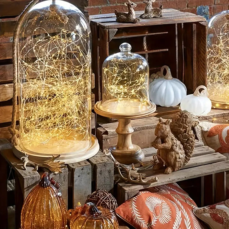 Guirlandes LED Fée à Piles – Lot de 12, Lumière Chaude pour Bocaux, Déco Mariage, Anniversaire ou Fête