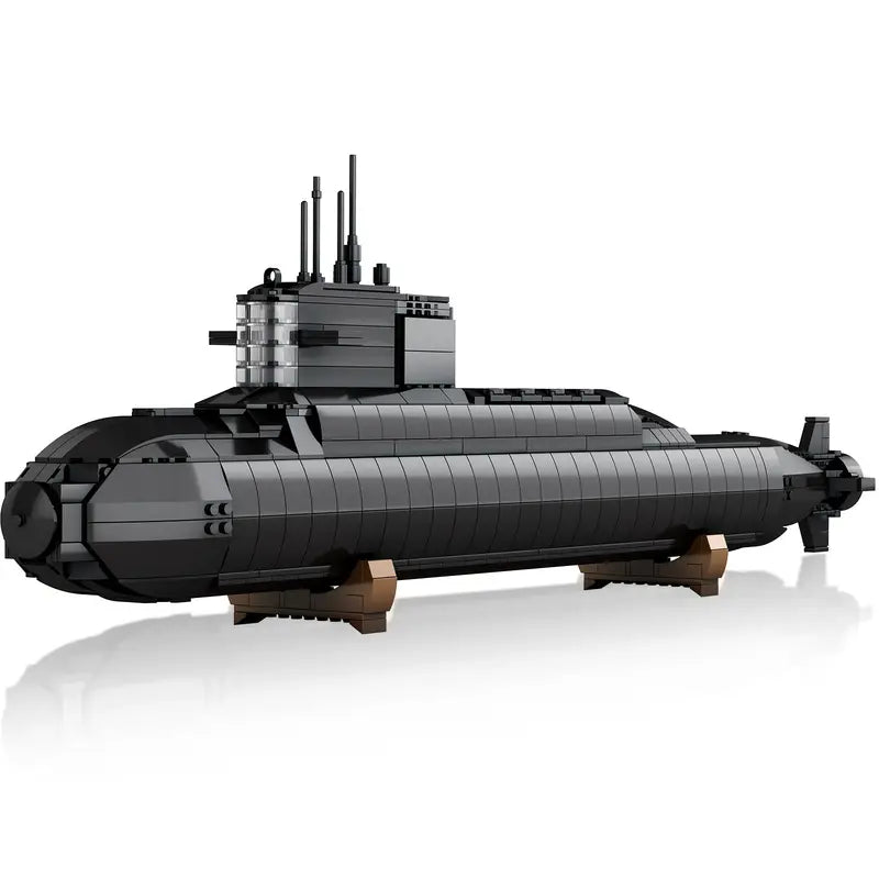 Sous-marin jouet de construction – Maquette réaliste à assembler en briques pour enfants et passionnés