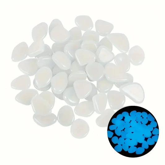Galets Lumineux Fluorescents pour Jardin – Décoration Extérieure Solaire Multicolore pour Allées, Massifs et Piquets Décoratifs