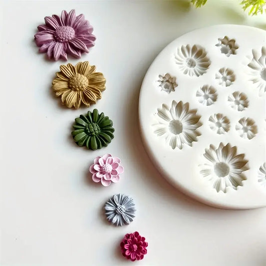 Moule Silicone Fleur pour Résine – Moule DIY Bijoux et Créations Fantaisie